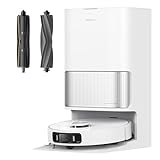 DREAME L40s Ultra AE Robot Vacuum and Mop White 19,000Pa Suction, Diverse Brush Selection, Flexible Mop & 167℉ Self Cleaning Washboard, All-in-One Station, Tangle-Free, Auto Refill, Voice Control