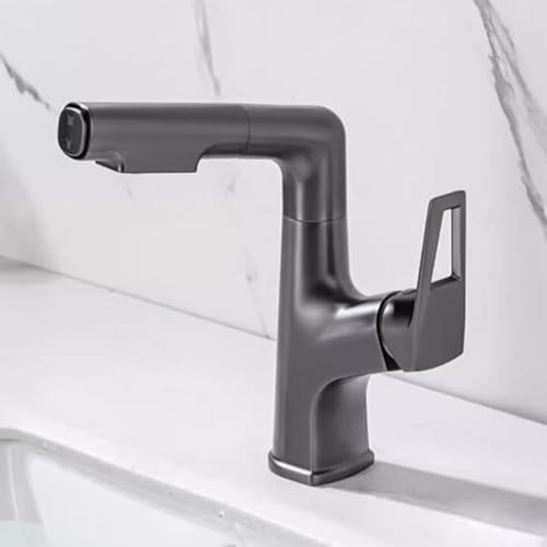 Mélangeur de douche extensible 2 fonctions pour robinet salle de bain noir LWX