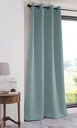Lovely Casa Curtain 140 x 280 cm 100% Polyester Notte Jade, W 55.1" x L 110.2" (1 Panels) - Image 3