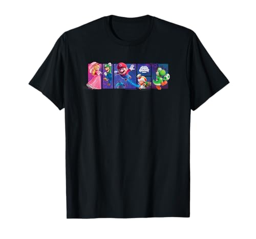 Image of The Super Mario Galaxy Movie Cosmic Hero Panels T-Shirt