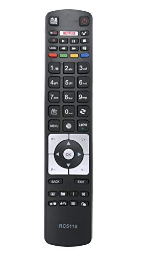 ALLIMITY RC5118 RC 5118 Remote Control Replace fit for Saba Kendo S3916-FHD-SMART S4326WSMART S43UHD17 S4926SMART S5516-FHD-Smart