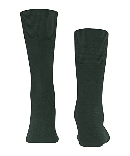 FALKE Herren Socken Airport M So Wolle Baumwolle einfarbig 1 Paar, Grün Hunter Green 7441, 43-44