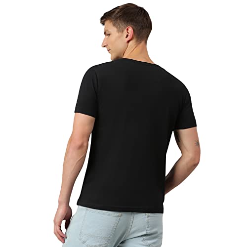 Image of Thomas Scott Men's | Solid | Half Sleeve | Slim Fit | 100% Cotton | Round Neck | Casual Tshirt