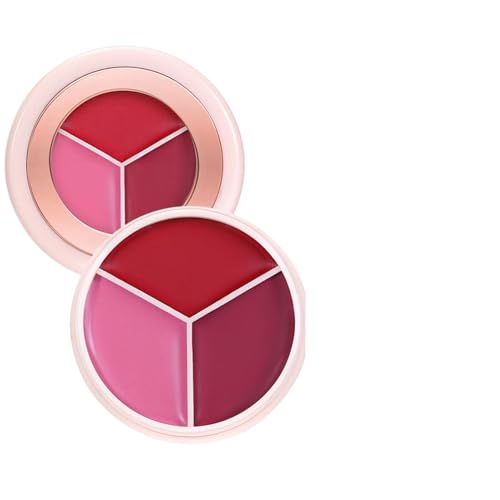 Colorete en Crema para las Mejillas,Maquillaje Facial De Rubor Mezclable Y De Cobertura Acumulable - Crema de Colorete para Labios y Mejillas,para Citas Viajes Noche Vacaciones y Fiestas