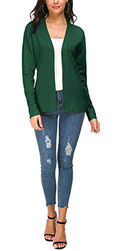 Image of EXCHIC Women's Long Sleeve Open Front Cardigan Sweater Lightweight Casual Knit Sweaters