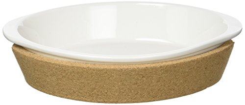 Jd Diffusion 8020244 Plat de Service Oval 24 cm, Liège, Blanc, 24 x 24 x 3,5 cm Cover