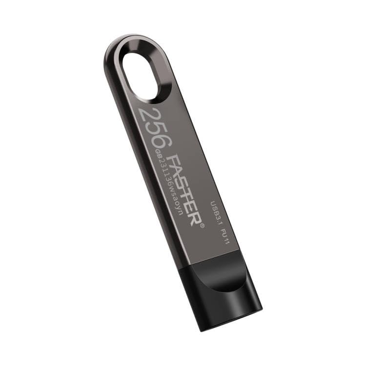 Faster 256GB 3.1 USB Flash Drive - Gen 1 Super Fast Pendrive with Metal Body - High Speed Jump Drive Memory Stick - Transfer Speed Up to 80 Mbps - For Laptop, Smart TV, Car, Speaker