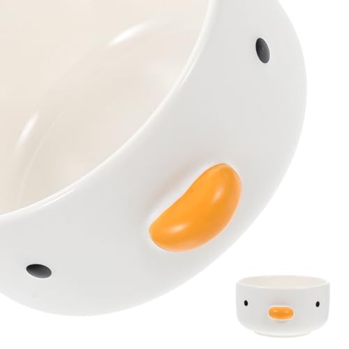 TEMPNAP Cuenco de Cerámica Diseño de Pollito Adorable, Moldeado Pieza, Multifuncional para Postres y Salsa en Casa o Catering