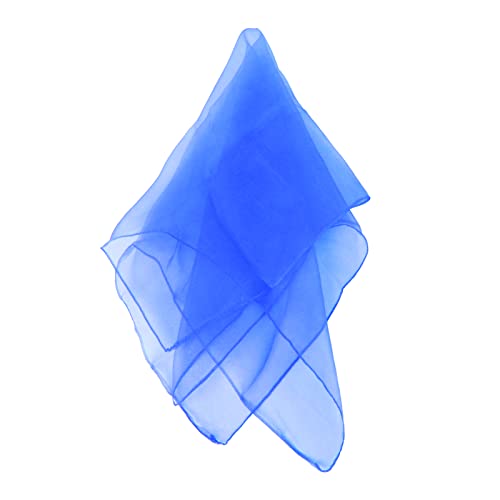 Larcele 12 Piece Juggling Plain Weave Dance Scarf for Performance Prop Accessory 24 x 24 inches WDSJ-02（Dark Blue）2