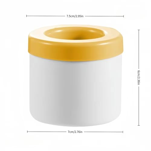 Molde de silicona para cubitos 3D amarillo miniatura 4