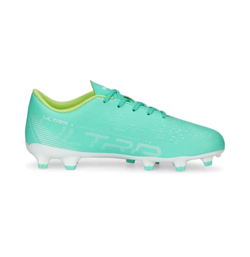 PUMA Ultra Play Firm Ground/Artificial Ground Soccer (Toddler/Little Kid/Big Kid) Electric Peppermint/Puma White/Fast Yellow 2.5 Little Kid M2