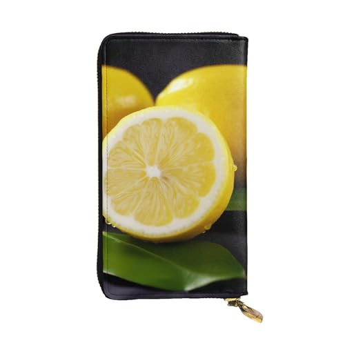 Grand sac à main d'affaires en cuir jaune avec porte-cartes de crédit