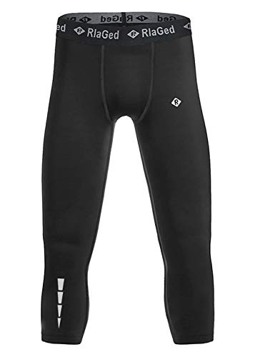 RlaGed Youth Boys Compression Leggings Pants,Quick Dry Football Basketball Legging Sports Tights Athletic