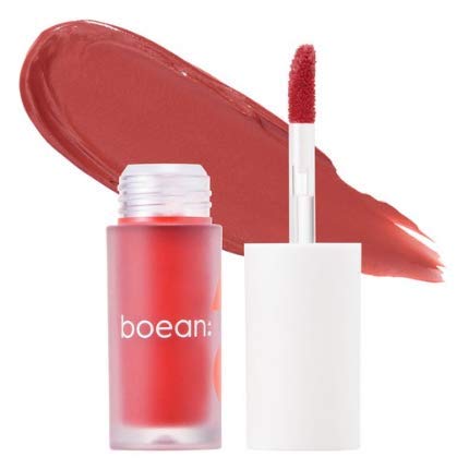 BOEAN Velvet Fit Lip Tint (Kiss of marsala) Light Velvet Texture Fixed Persistence Lips Moisturized Soft Brush Type Vivid color, 1 Count