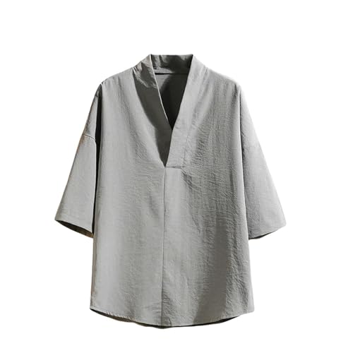 Chemise soie glacée homme anti-transpiration et coupe ample style chinois zen relax