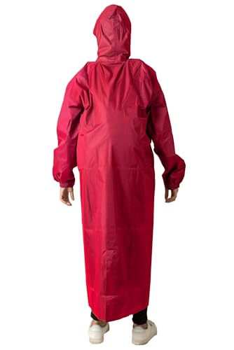 Image of THE DRY CAPE ; LET IT RAIN Women's Waterproof Rain Coat | Packable, Full Length with Hood & Pockets | Urban Commuter Rainwear