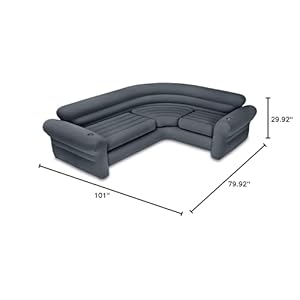 Intex Inflatable Couch Sectional, Gray & Intex Inflatable Couch Sectional, Beige Intex Inflatable Couch Sectional Gray Intex Inflatable Couch Sectional Beige