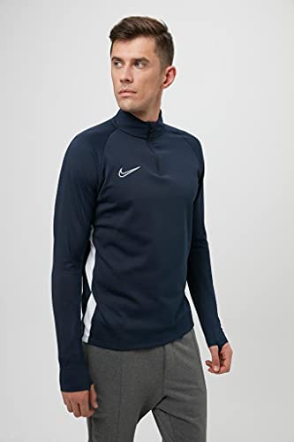 Nike Men's Dri-Fit Academy 19 Half-Zip Drill Top (Obsidian/White, Medium)3