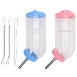 COSMEVIVI 2stücke Trinkbrunnen Für Kaninchen Mit Transparentem Wasserstandsanzeiger...