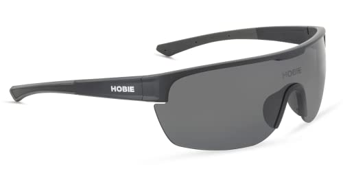 Hobie Echo Polarized Rectangular Sunglasses, Satin Black, OSFA