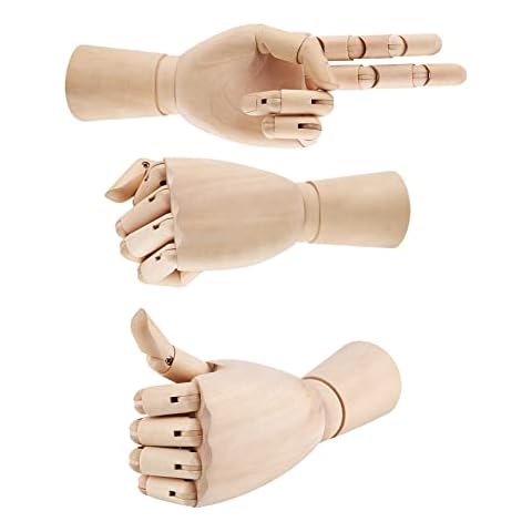 Shoze 10" Flexible Wooden Hand Mannequin Cover