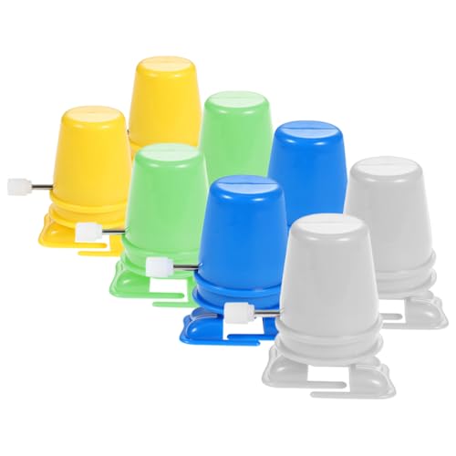 VOSAREA Clockwork Legged Robot Toy Movements, 8pcs Replacement Wind up Toys Movement Mechanism DIY Clay Material Accessories for Clay Work Repair Kid Toy Part