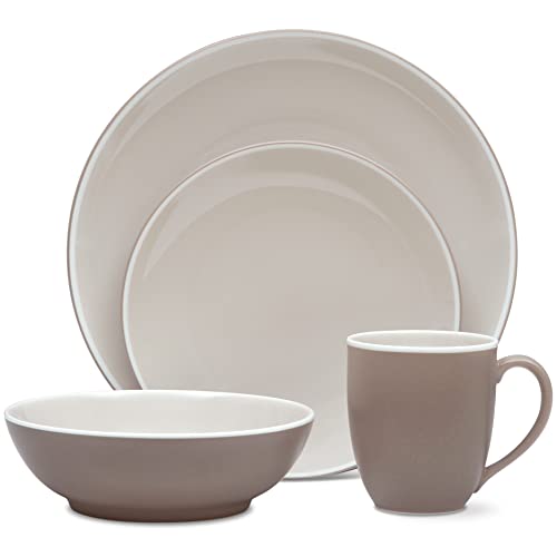 Noritake ColorTrio Clay 4-Piece Coupe Place Setting, Service for 1