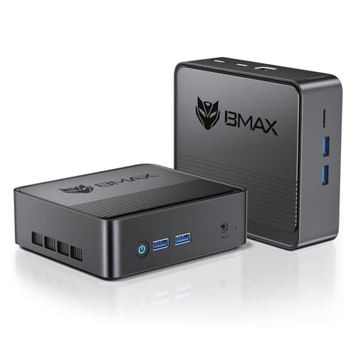 Bmax B3 Mini PC, Intel N5095(Up to 2.9GHz), 8GB DDR4/256GB SSD, Mini Desktop Computer, 4K Dual Screen Display/WiFi5/Dual HDMI/USB 3.0/BT4.2 Push-Pull
