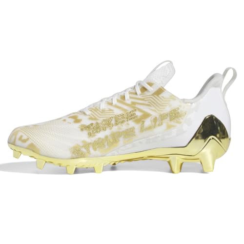 adidas Mens Adizero 12.0 Mismatch Football Sneakers Shoes - Gold, White3