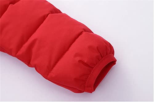 Baby Boys Girls Christmas Outfit Kids Winter Exercise Down Coats Cute Bear Ear Elegant Cargo Snow Suit3