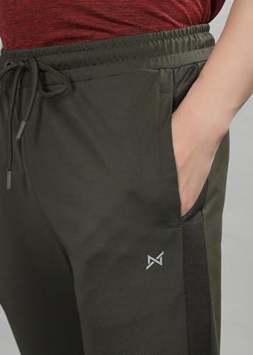 Image of Force NXT Black Jogger for Men Pack of 1 | Men's Dry Fit Active Wear Pants | Stretchable Lowers with Zipper Pockets | Anti Odour Jogger Pant for Gym, Yoga and Sports