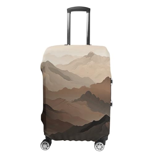 Travel Luggage Cover Elastic Suitcase Protector Anti-Scratch Washable Smoky Mountains Luggage Sleeve Tsa Approved Carry on Covers Baggage Cover Fits 18-32 Inch Luggages