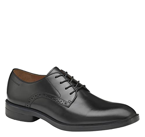 Johnston & Murphy Men’s Ronan Plain Toe Shoes | Dress Shoes for Men | High Rebound Outsole | Leather Upper & Lining | Removable, Molded Cushioned Insole