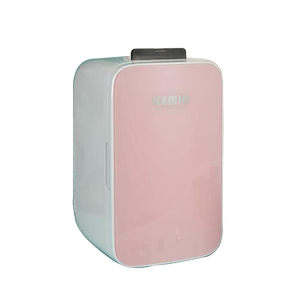 FBITE Mini nevera de 25 litros, compacta, portátil, para maquillaje, cuidado de la piel, refrigerador y calentador de coche, ideal para viajes, cosméticos, alimentos, medicamentos