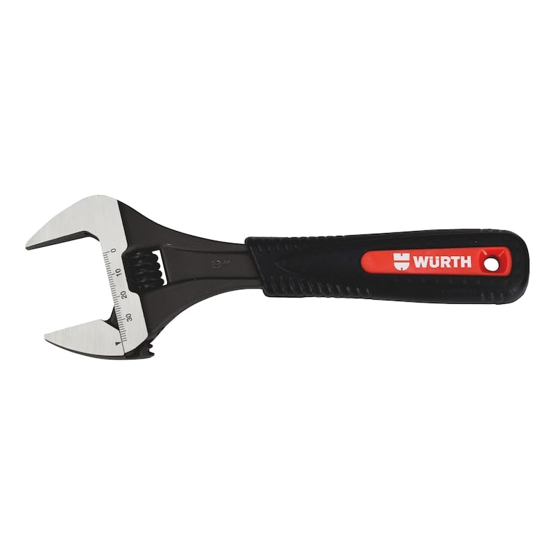Wuerth Llave inglesa de gran apertura, capacidad 0-34 mm, longitud 176 mm (6") - mandíbulas extragrandes y mango ergonómico