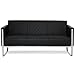 Produktbild hjh OFFICE Lounge Sofa Aruba Step Kunstleder Schwarz