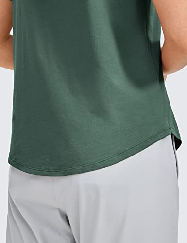 CRZ-YOGA-Womens-Pima-Cotton-Short-Sleeve-Workout-Shirts-Casual-Yoga-T-Shirt-Soft-Athletic-Tee-Top