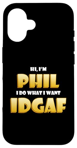 Phil Costume IDGAF Funny Meme Phil Halloween Costume Philips �X�}�z�P�[�X iPhone 16 �p