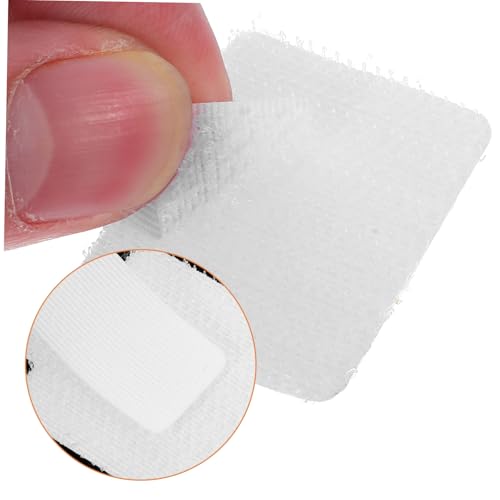 NUOBESTY 50 piezas Bridas adhesivas de nailon para gestión de cables, organizadores de alambre duraderos, fácil instalación para debajo del escritorio y uso en oficina en casa miniatura 3