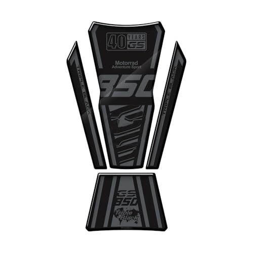 Moto para Protector de depósito Adhesivo Protector de depósito para Motocicleta Motorrad F850GS 40 años(TREPLE Black)