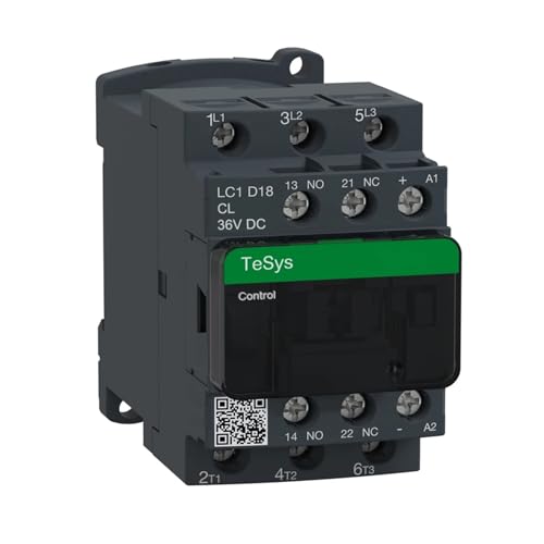 Contacteur DC LC1D18CL 18A 36V 3 NO pour automatisme et moteurs