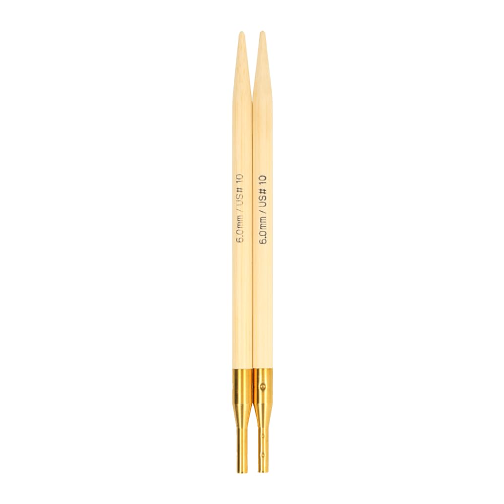 Addi Click Interchangeable Needle Tips Bamboo 6.00mm - 1 Piece