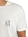 Armani Exchange Men's Chest Icon Logo Tee, Off White, Medium