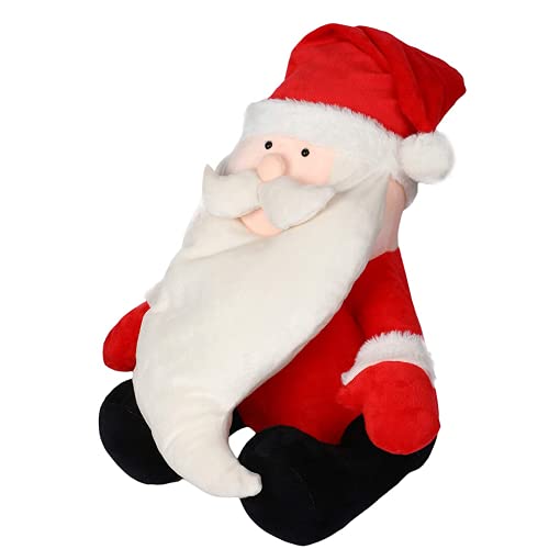 Image of HUG 'n' FEEL SOFT TOYS Santa Claus Soft Toys, Baby Toys, Kids Toy, Soft Toy, Toy for Girl, Birthday Gift for Girl, Christmas Decorations for Home, Toy Gift for Girls, Toys Gift Items, (35cm, Red)