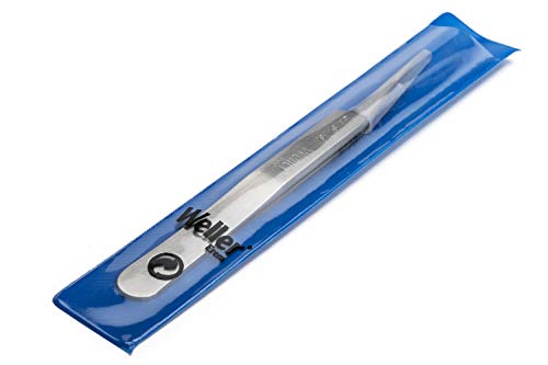 Weller EREM 5ASASL Precision Tweezers Slightly Angled 15°, White - Image 4