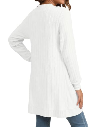 Image of YSYOKOW Cardigan Sweaters for Women Long Sleeve Open Front with Pockets