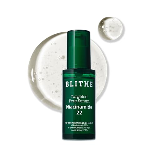 BLITHE Targeted Pore Serum with 22% Niacinamide for Oil Control, ...