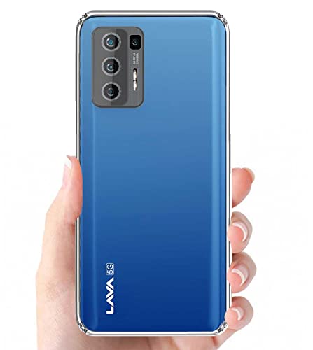 Image of Soft Flexible Silicone Back Cover Compatible with (Lava Agni 5G, Transparent Case)