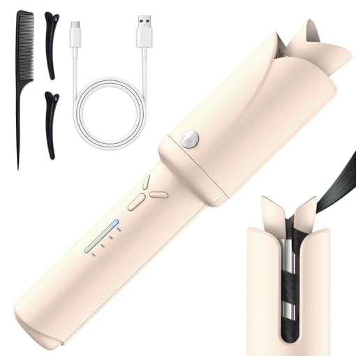 Can you take electric curlers in hand luggage Automatic Rechargeable Curling Iron for Beach Waves