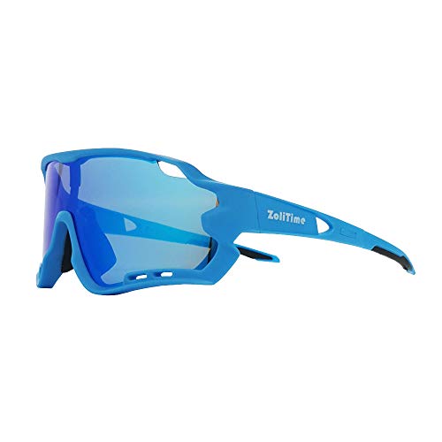 ZoliTime 2020 Nuevas gafas de ciclismo Gafas de sol polarizadas para deportes al aire libre con 4 lentes intercambiables UV400.